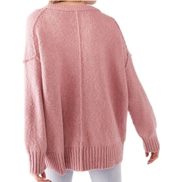 Free People Brookside Sweater Sz XS Alpine Rose - Picture 8 of 14
